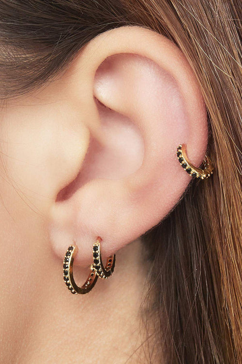Earrings Set of Circles Copper