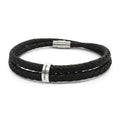Leather Bracelet with Beads (Engraving)