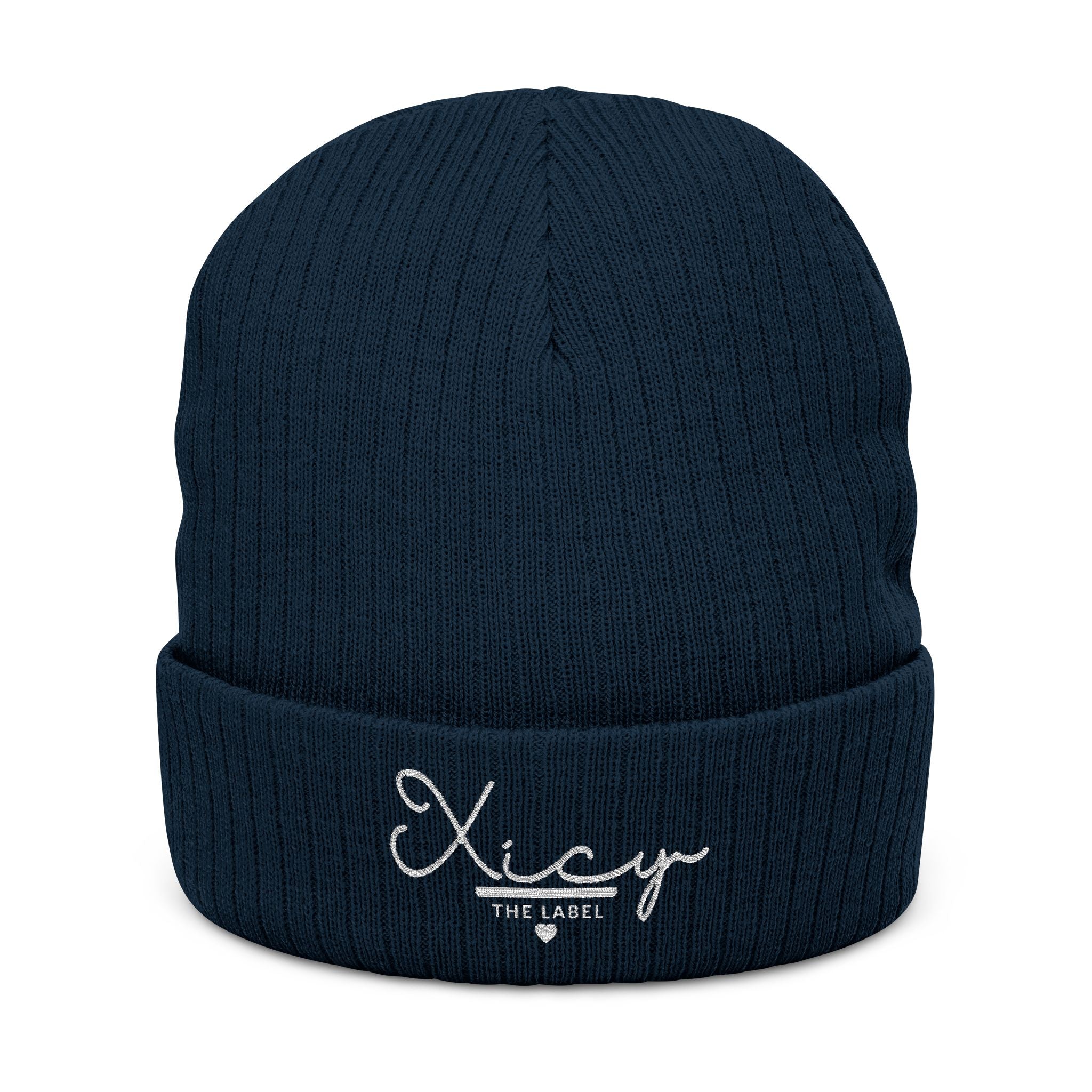 Ribbed Knit Beanie (Embroidery)