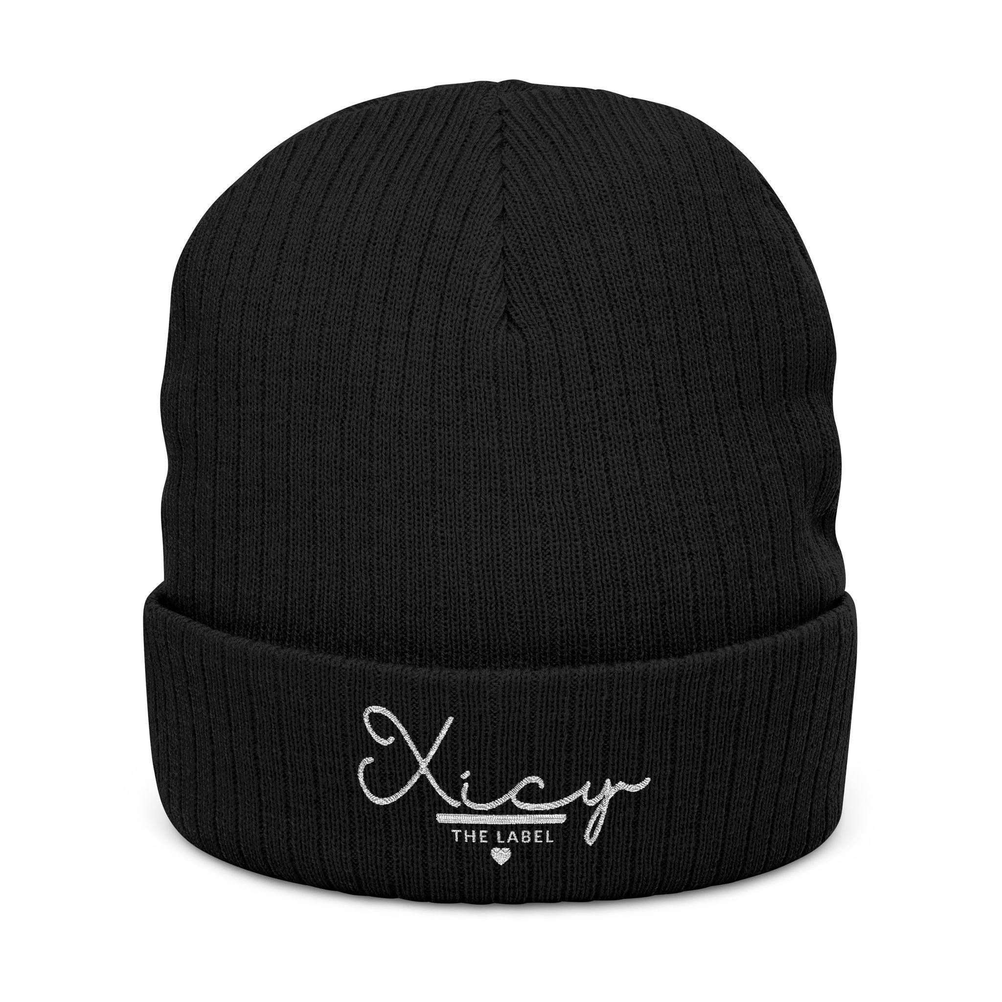 Ribbed Knit Beanie (Embroidery)