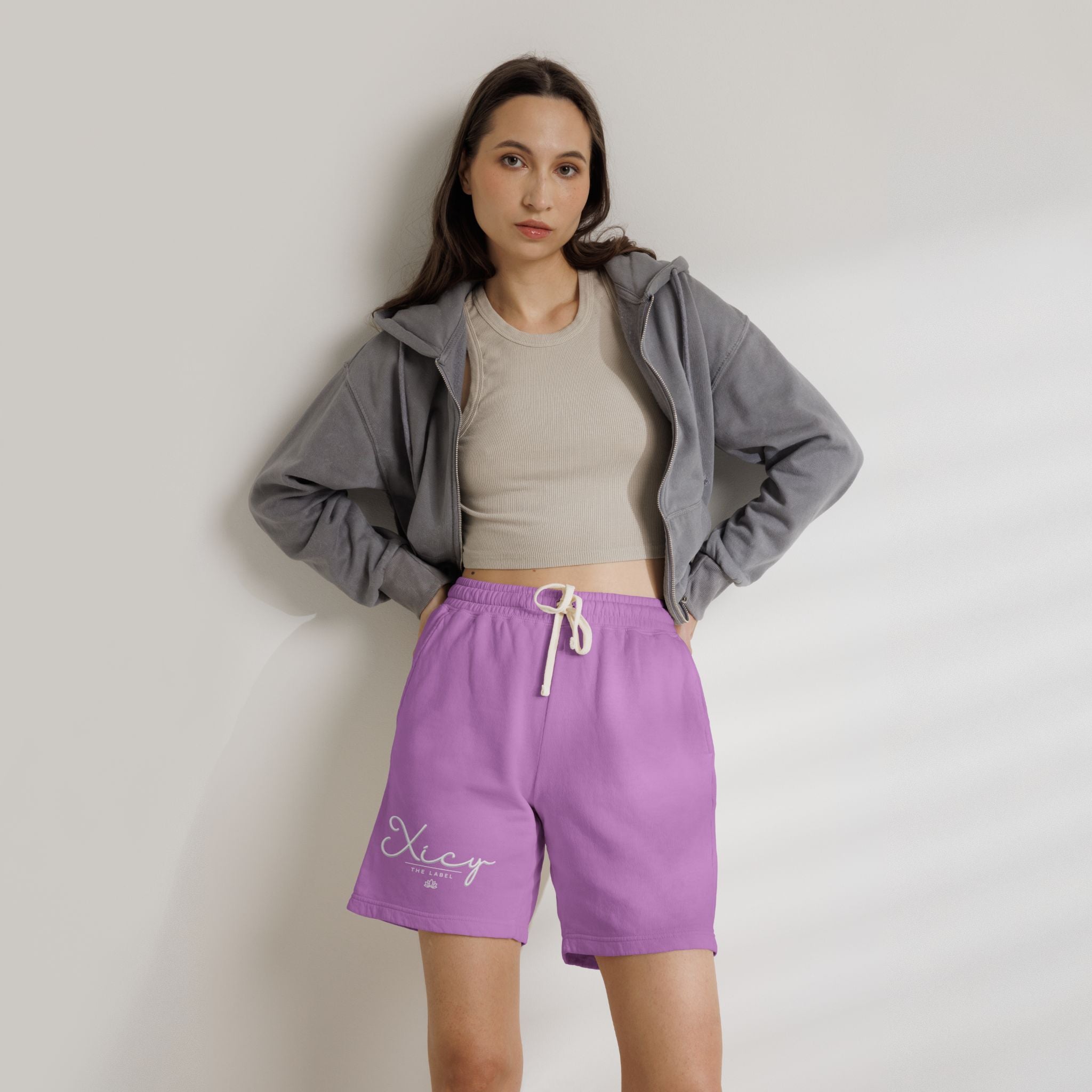 Unisex Garment-Dyed Lightweight Fleece Sweat Shorts