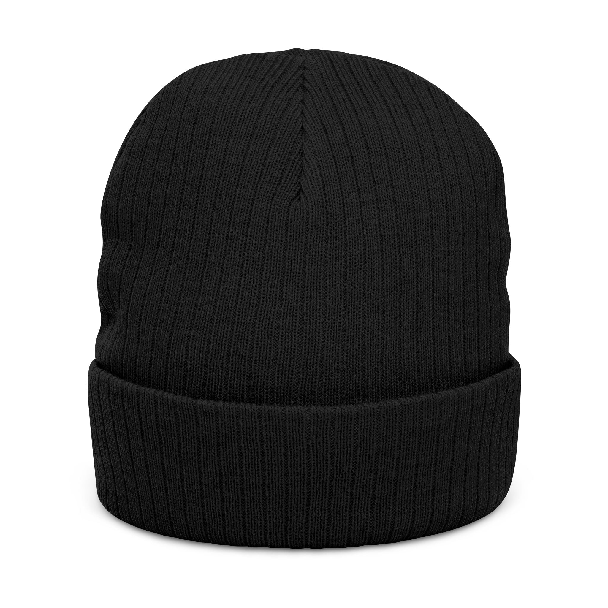 Triverse Ribbed Knit Beanie (Embroidery)