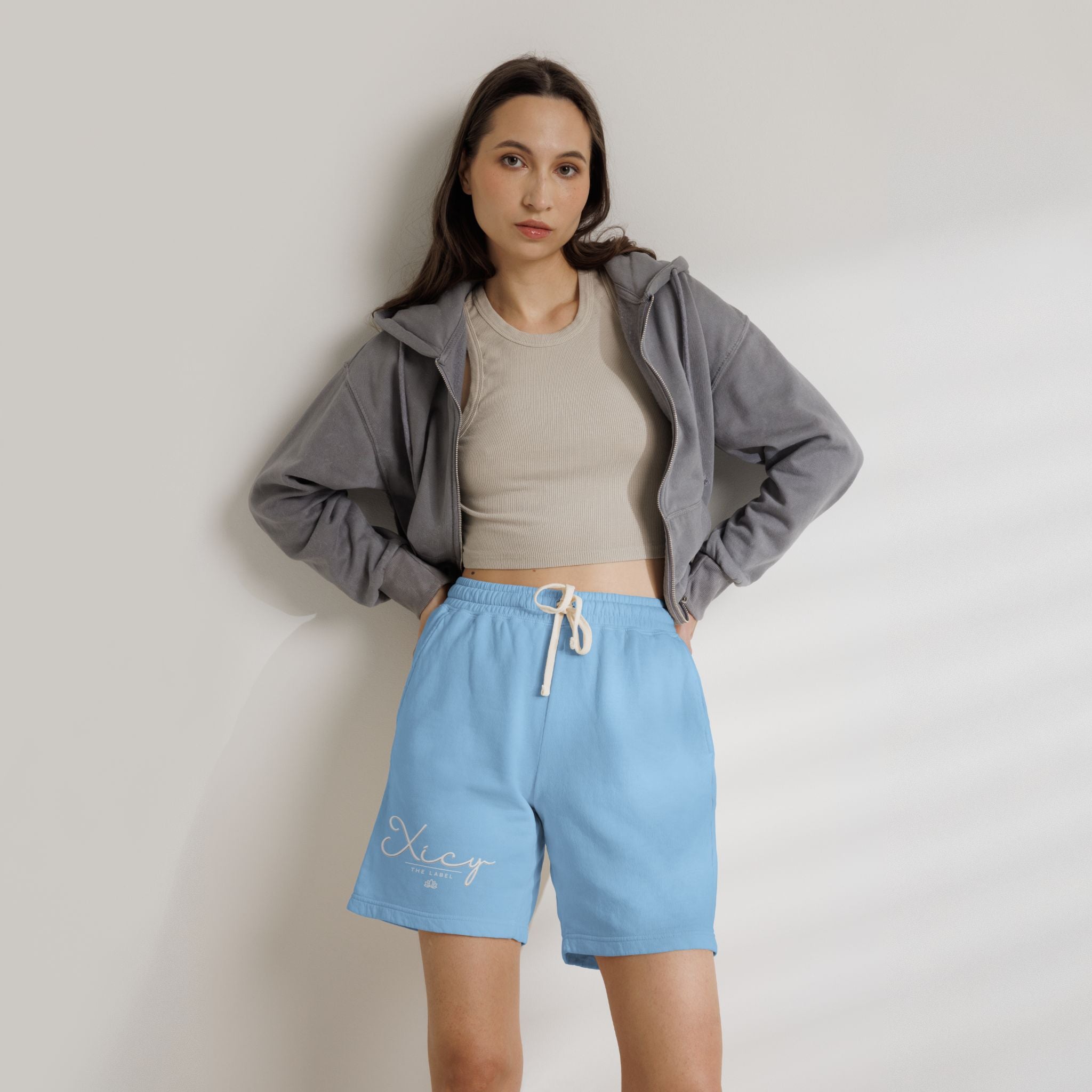 Unisex Garment-Dyed Lightweight Fleece Sweat Shorts