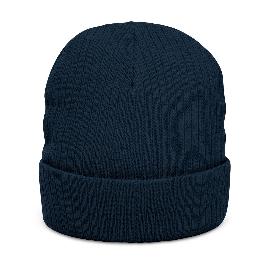 Triverse Ribbed Knit Beanie (Embroidery)