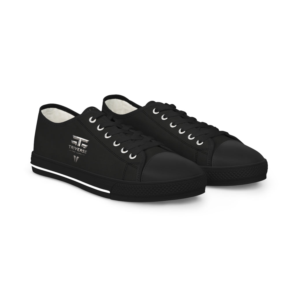 Triverse Black Low Top Sneakers