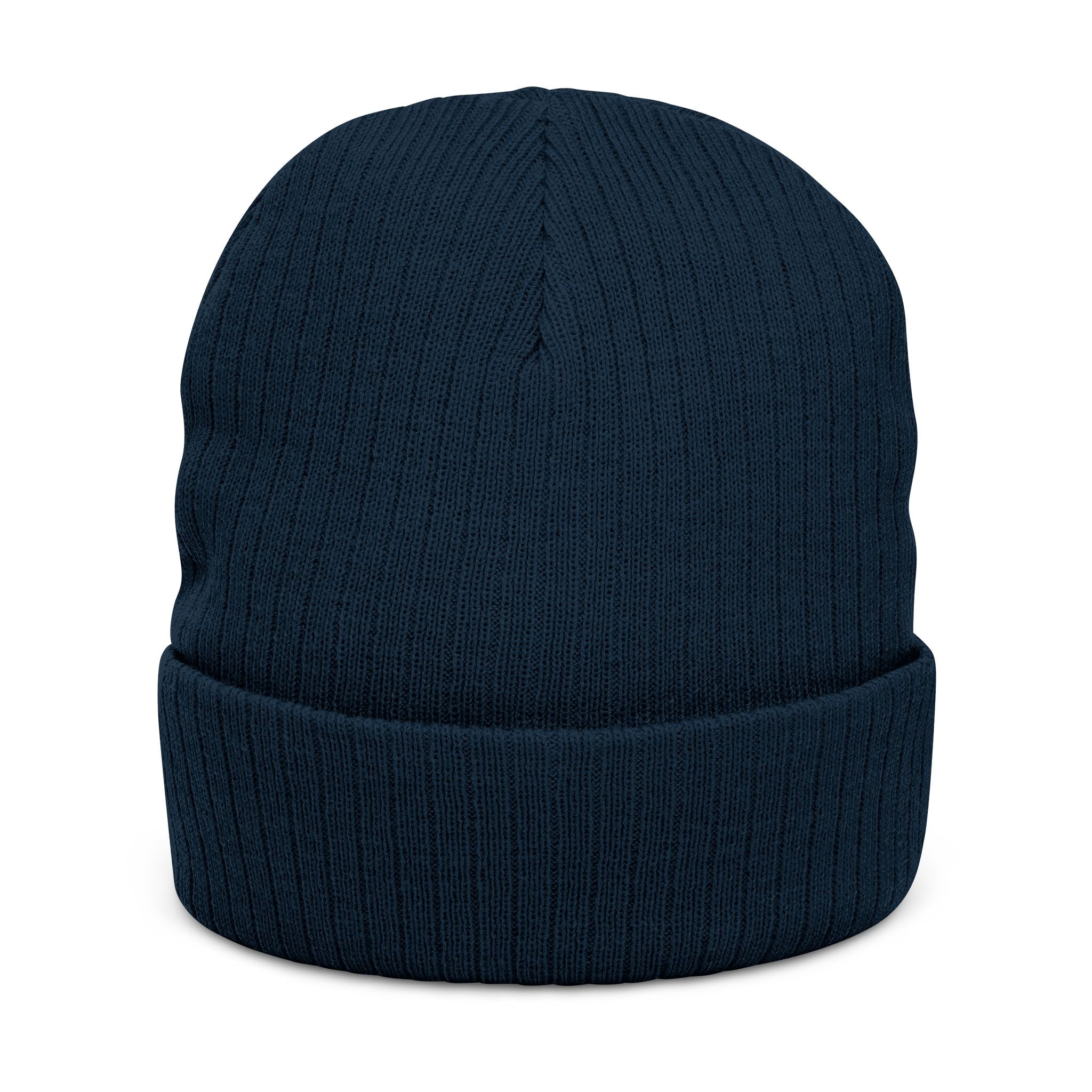 Triverse Ribbed Knit Beanie (Embroidery)