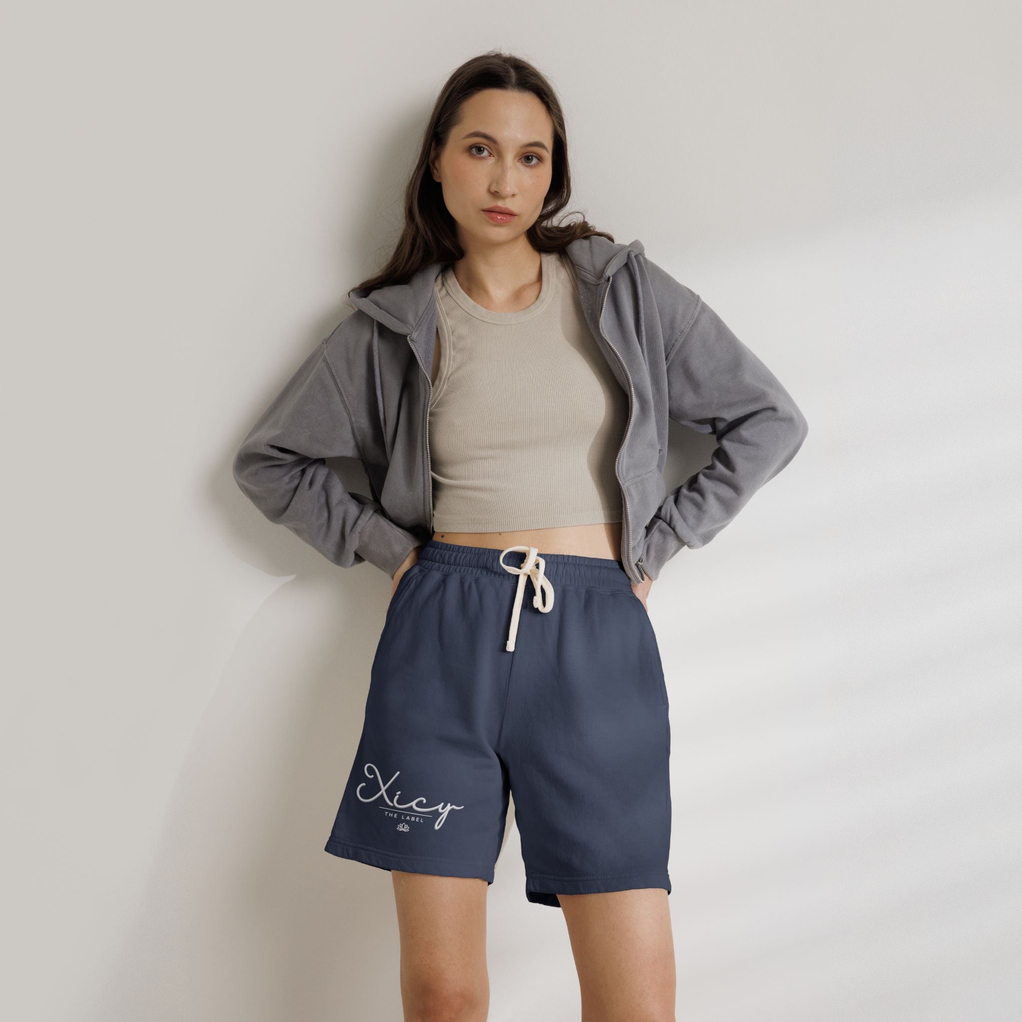 Unisex Garment-Dyed Lightweight Fleece Sweat Shorts