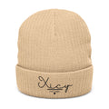 Ribbed Knit Beanie (Embroidery)