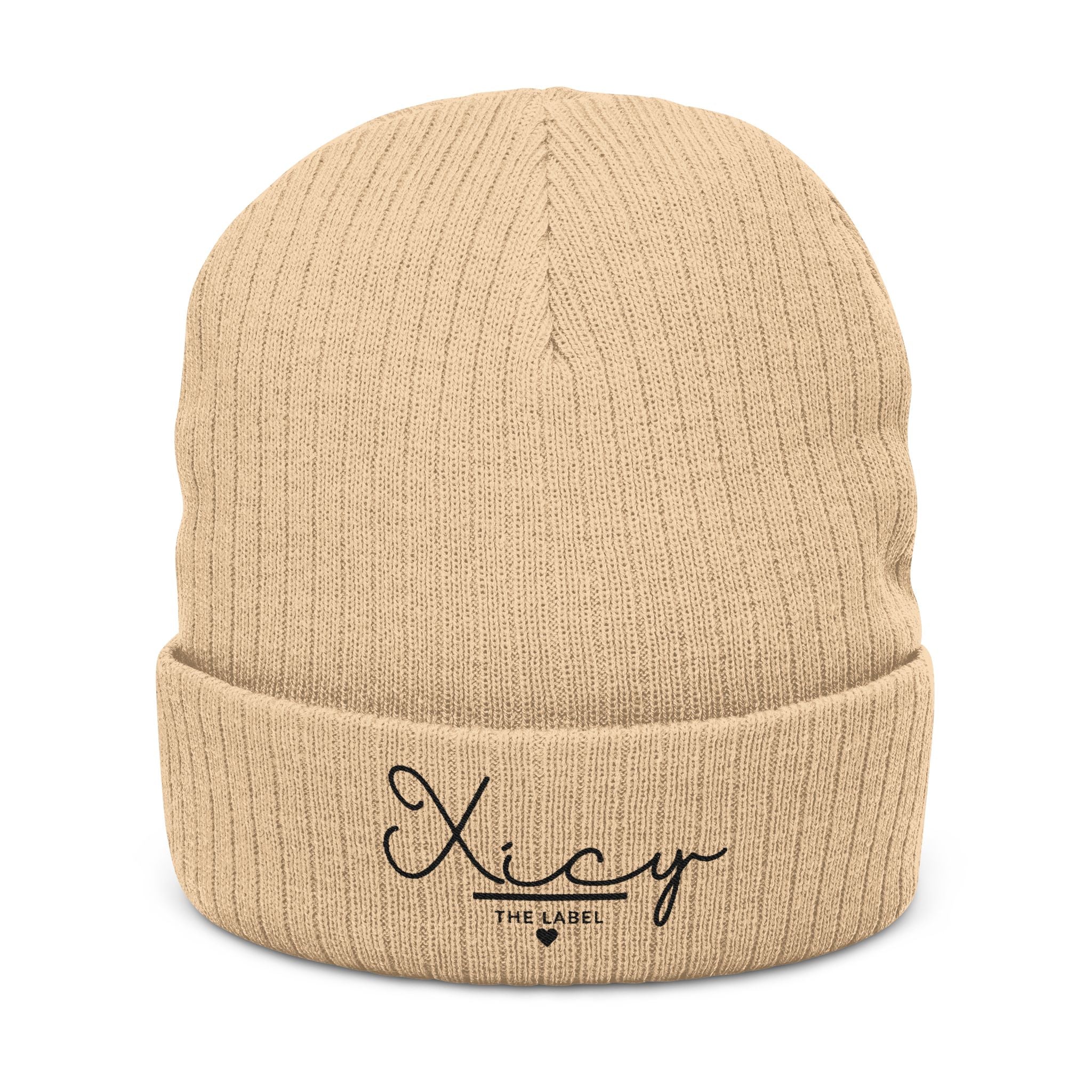 Ribbed Knit Beanie (Embroidery)