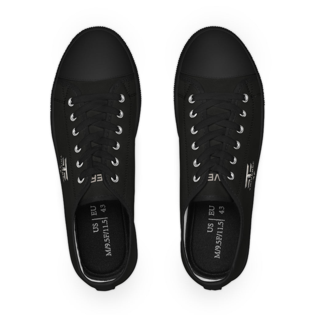 Triverse Black Low Top Sneakers