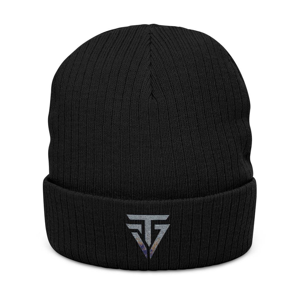 Triverse Ribbed Knit Beanie (Embroidery)