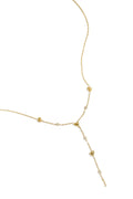 Y-line necklace with filled hearts